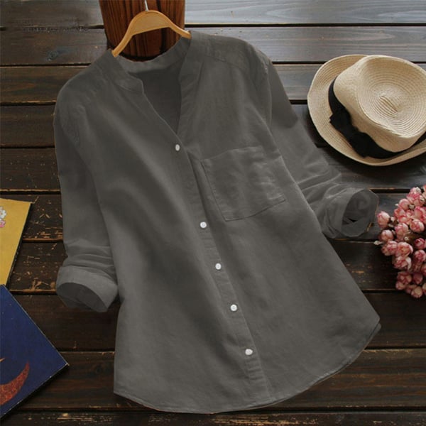 Ava™ - Casual Loose Cotton Linen Shirt