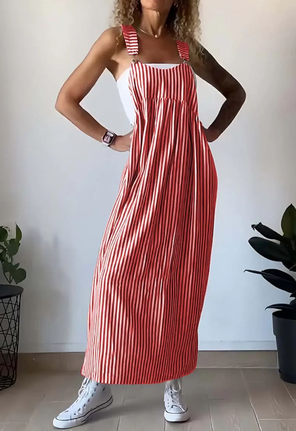 Alice™ - Casual Striped Jumpsuit Dress