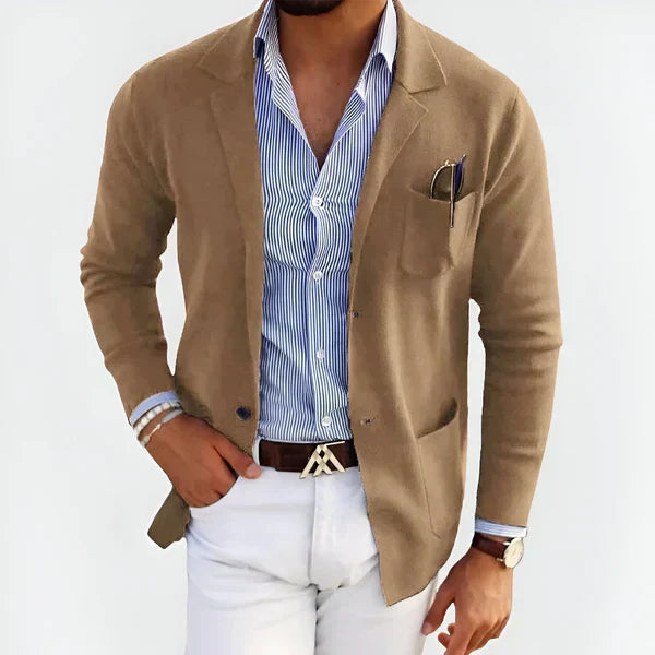Benjamin - Raffinato cardigan a portafoglio