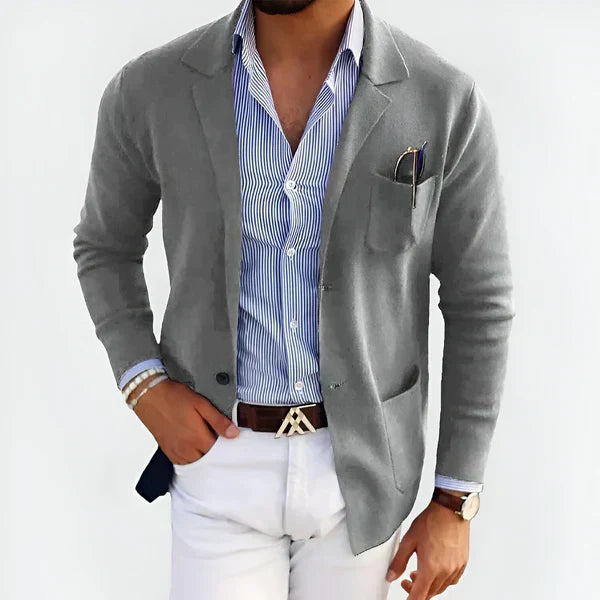 Benjamin - Raffinato cardigan a portafoglio