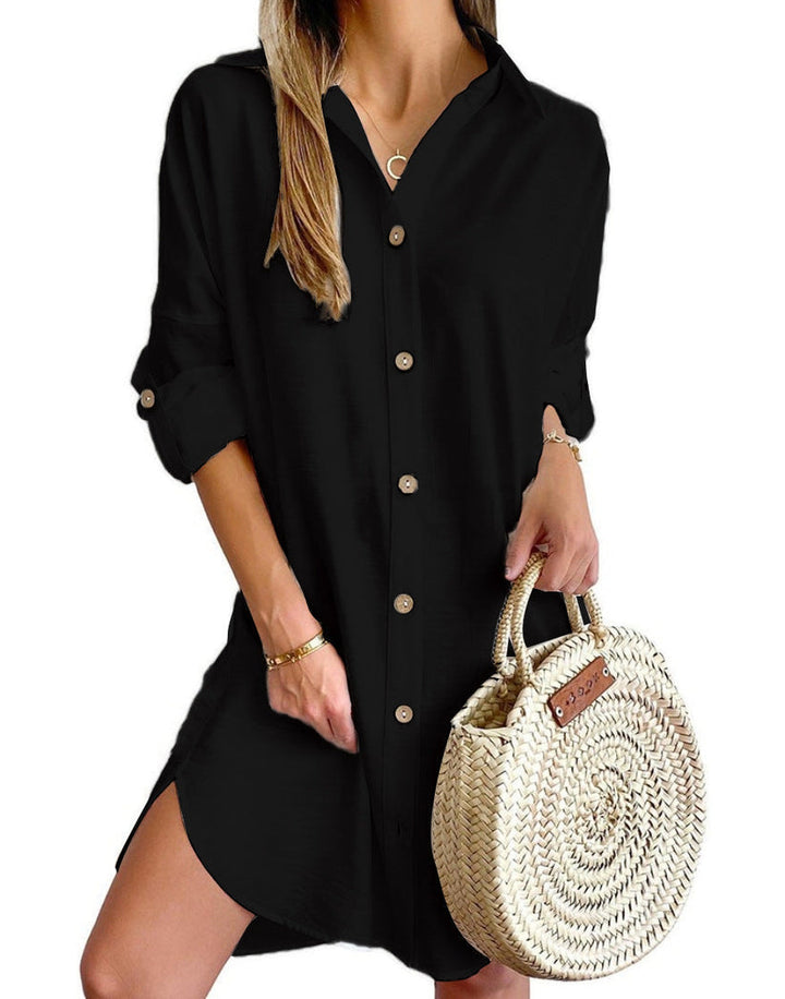 Cassy - Button-Up Shirt Dress