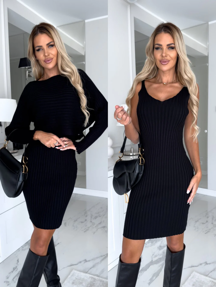 Britanny™ - Sleeveless Dress with Sweater Set