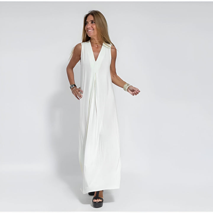 Hannah™ - Elegant Long Dress + Free Matching Cardigan