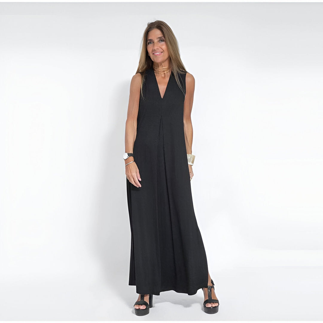 Hannah™ - Elegant Long Dress + Free Matching Cardigan