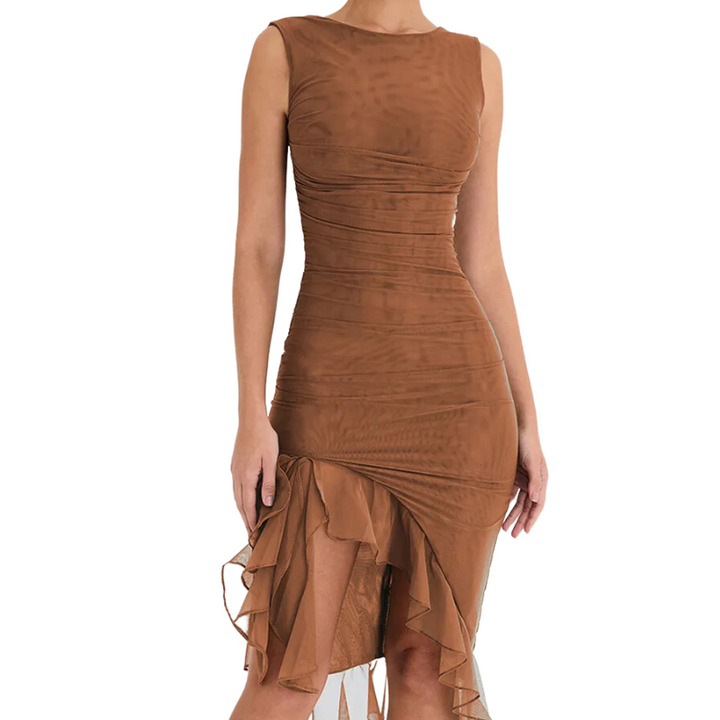 Hailee™ Ruffle Midi Dress