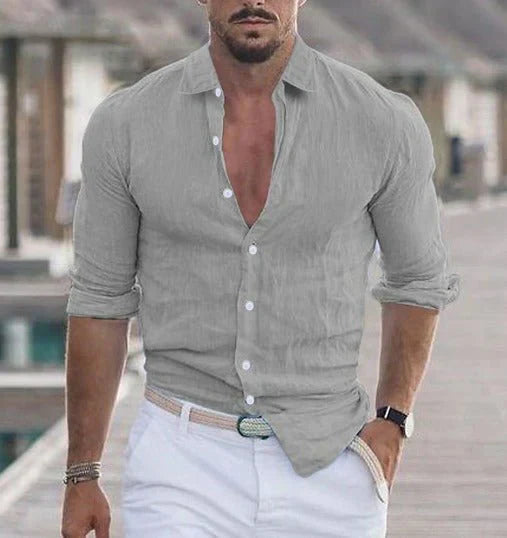 Linostyle™ - Camicia estiva in puro lino