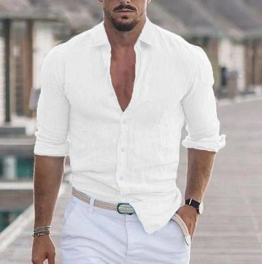 Linostyle™ - Camicia estiva in puro lino